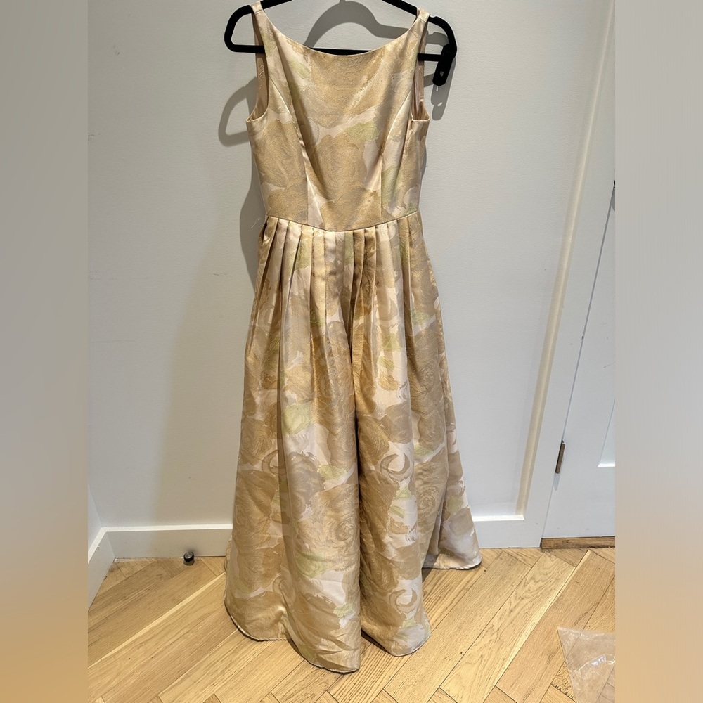 Champagne floral gown